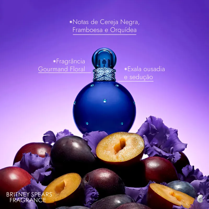 Perfume Feminino Fantasy Midnight Britney Spears 100ml - Imagem 4